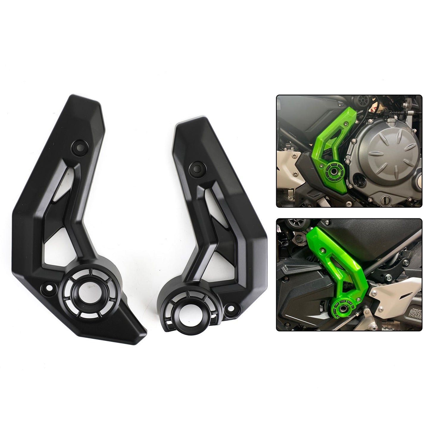 Moto Telaio Laterale Della Copertura Della Protezione Carenatura per Kawasaki Z650 Ninja 650 2017-2020 Generico
