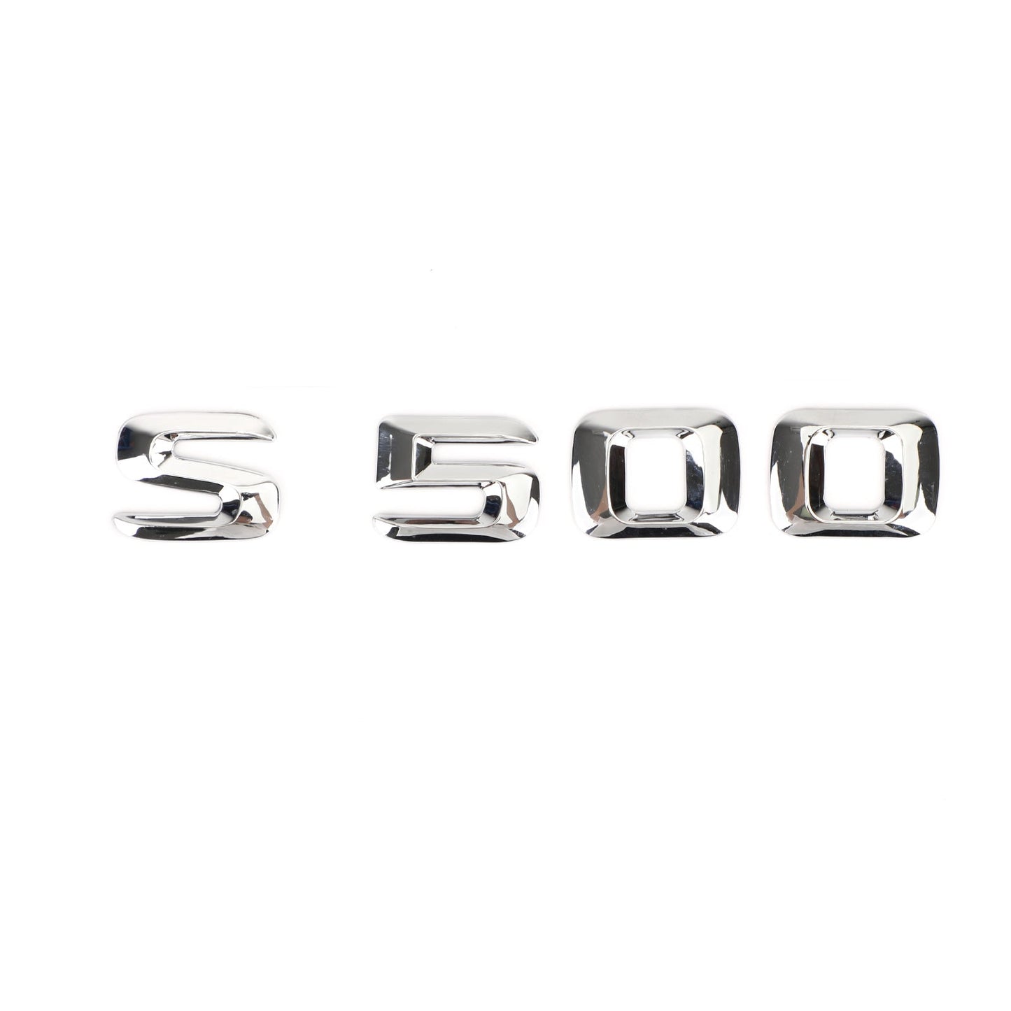 Distintivo dell&#39;emblema del bagagliaio posteriore Targhetta decalcomania Lettere Numeri Fit Mercedes S500 Chrome Generico