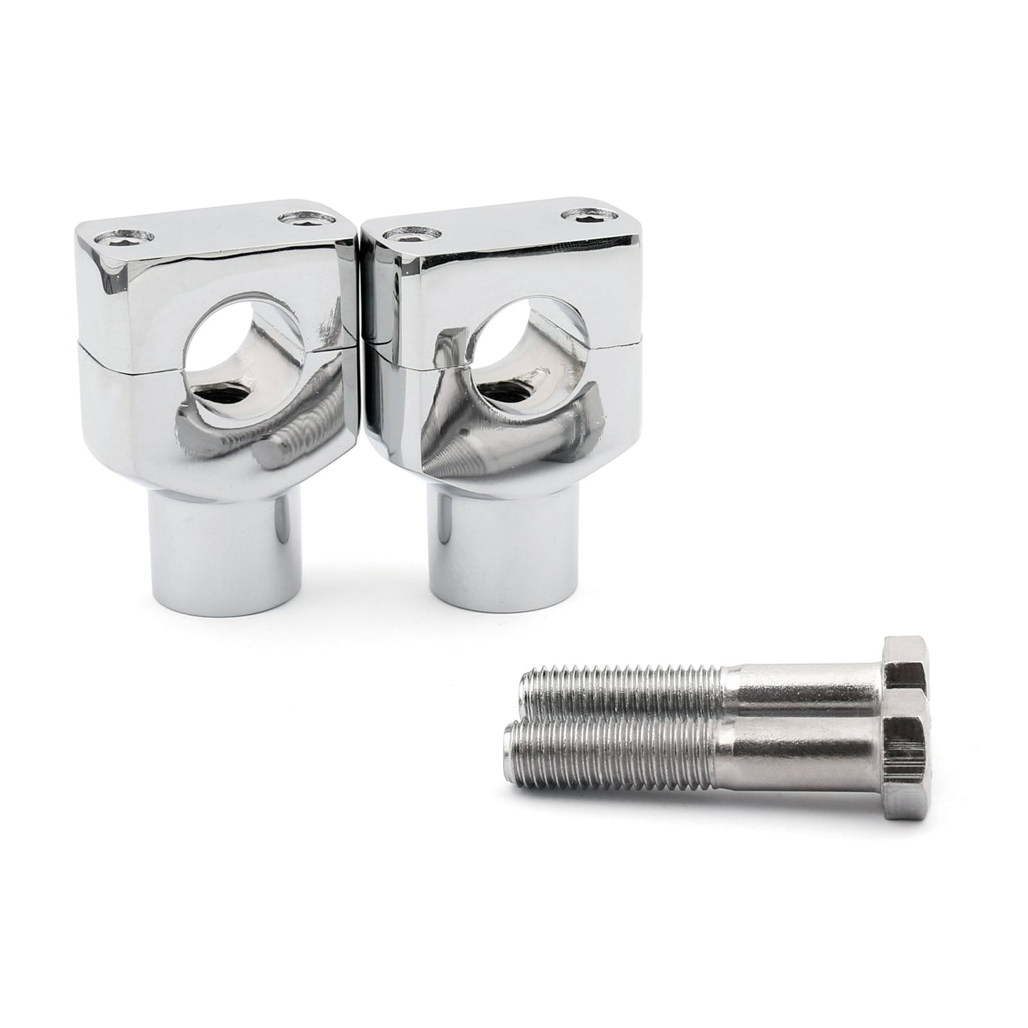 7/8¡å22mm Motore Manubrio In Alluminio Morsetto Riser Per Montaggio ATV Quad Dirt Chrome Generico