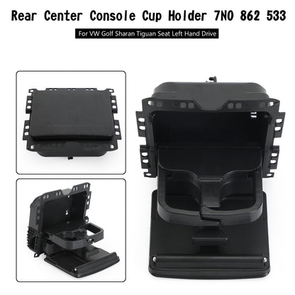 Portabicchieri console centrale posteriore 7N0 862 533 per VW Golf Sharan Tiguan Seat generico