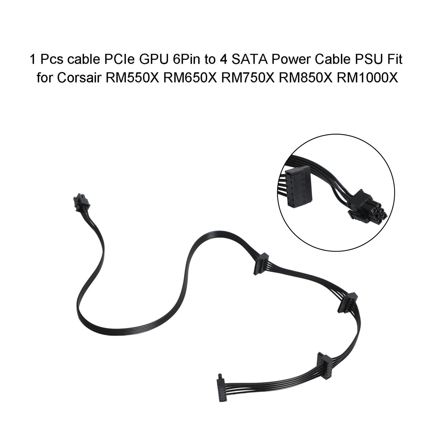 Sostituzione del cavo dell&#39;unità SATA da 6 pin a 4 per Corsair RM1000X RM850X RM750X