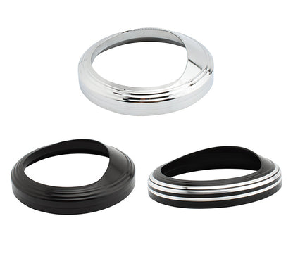 5" custodia tachimetro protezione coperchio contagiri per Glide Softail Fat Boy Fxst Silve