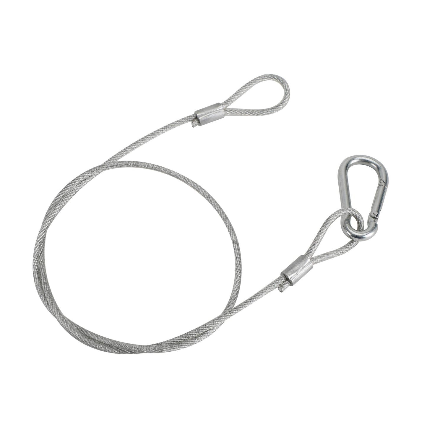1/5/10Pcs 26.4"Cavo di sicurezza di sicurezza in filo di acciaio per luce da palcoscenico con morsetto Par Light