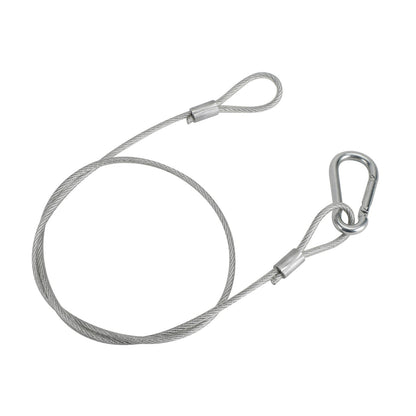 1/5/10Pcs 26.4"Cavo di sicurezza di sicurezza in filo di acciaio per luce da palcoscenico con morsetto Par Light