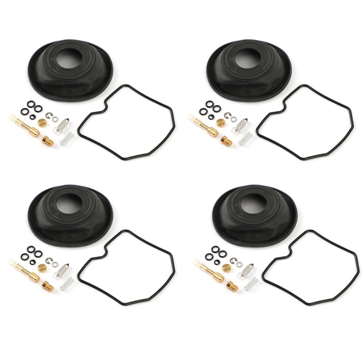 4 Set Kit Ricostruzione Riparazione Carburatore per Suzuki GSF600S Bandit 1996-2003 Generico