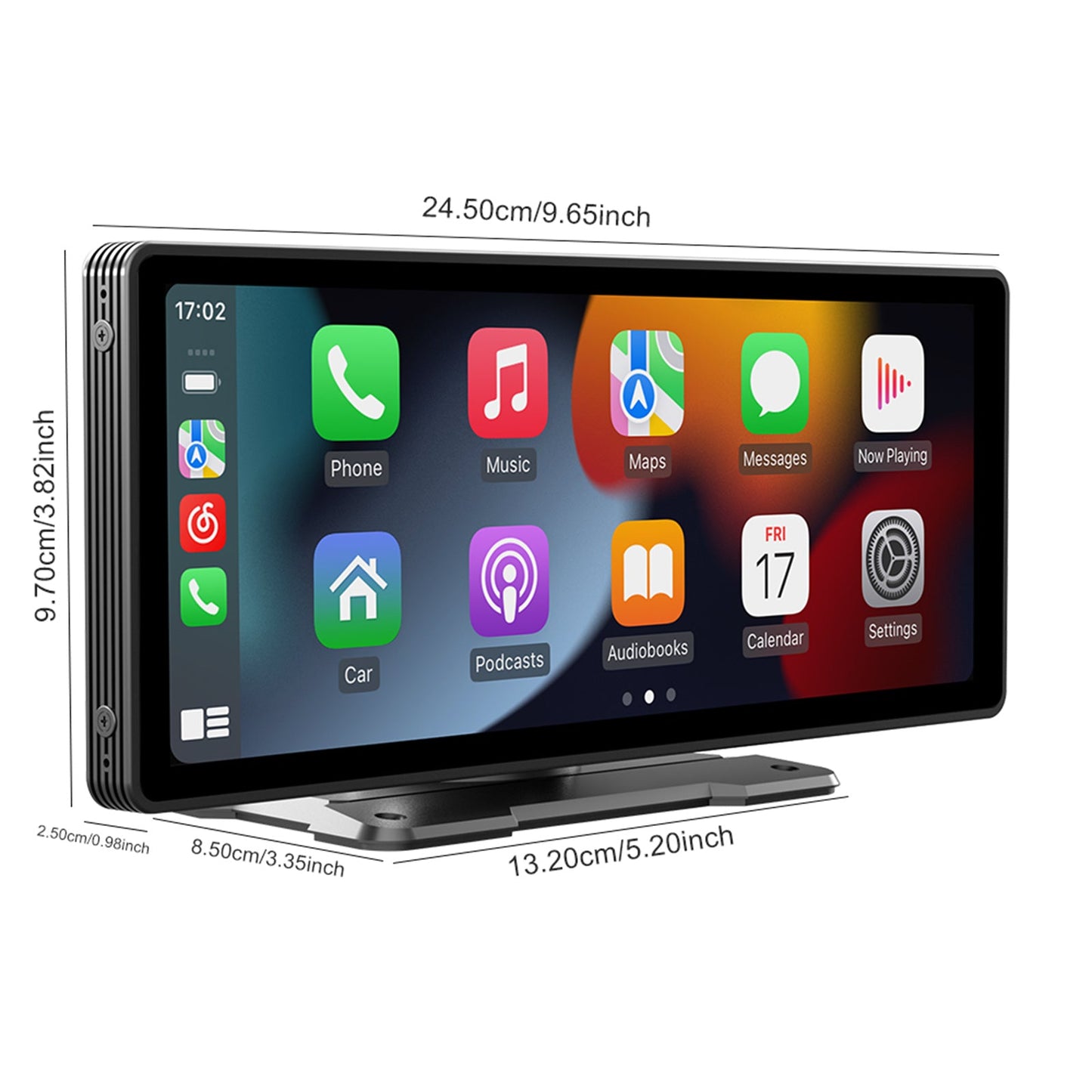 Lettore MP5 per auto FM con radio stereo Bluetooth wireless Carplay da 10,26 pollici + fotocamera a 4 LED