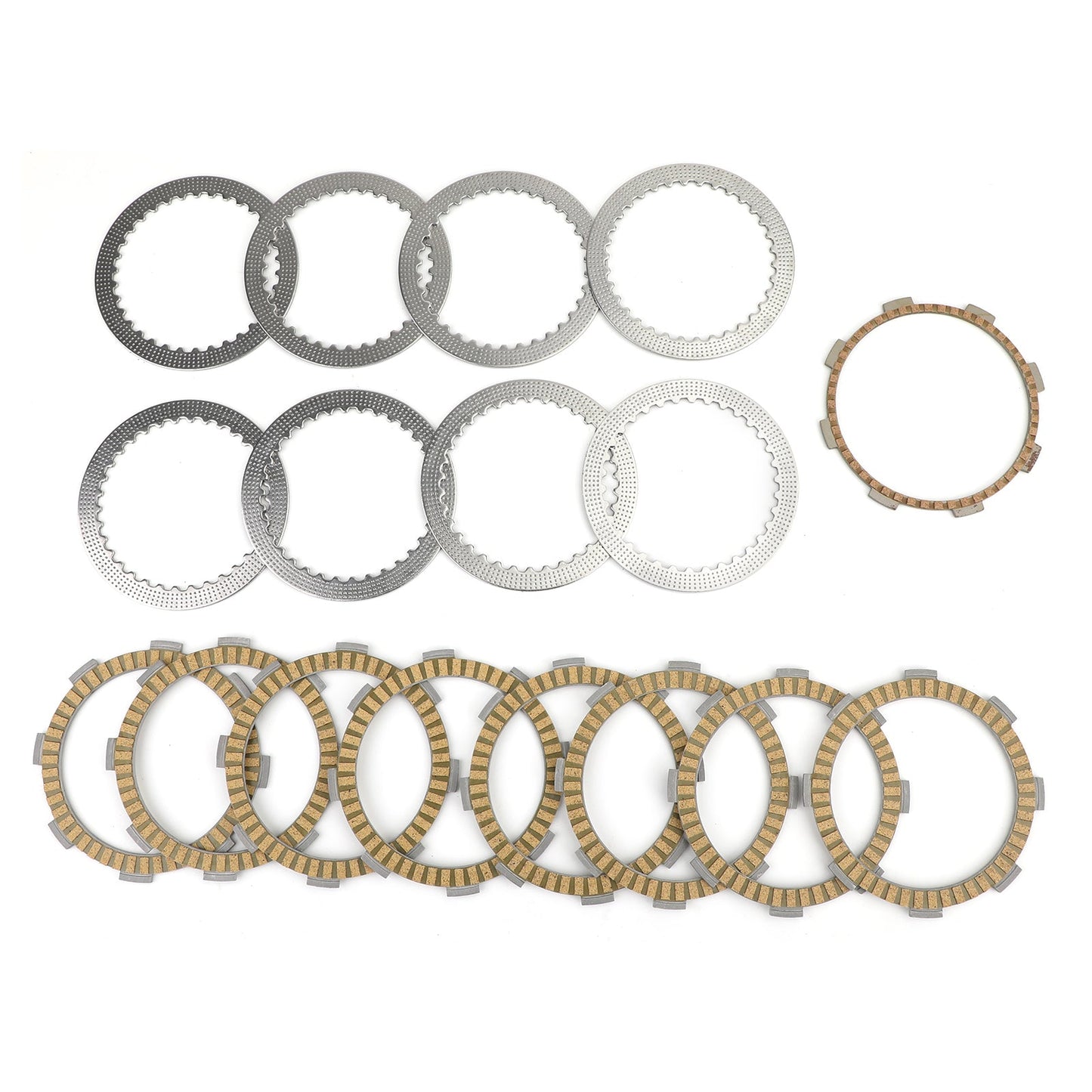 Kit frizione in acciaio e dischi di attrito adatti per Honda VFR400 VF500 Suzuki GSX400 Generico
