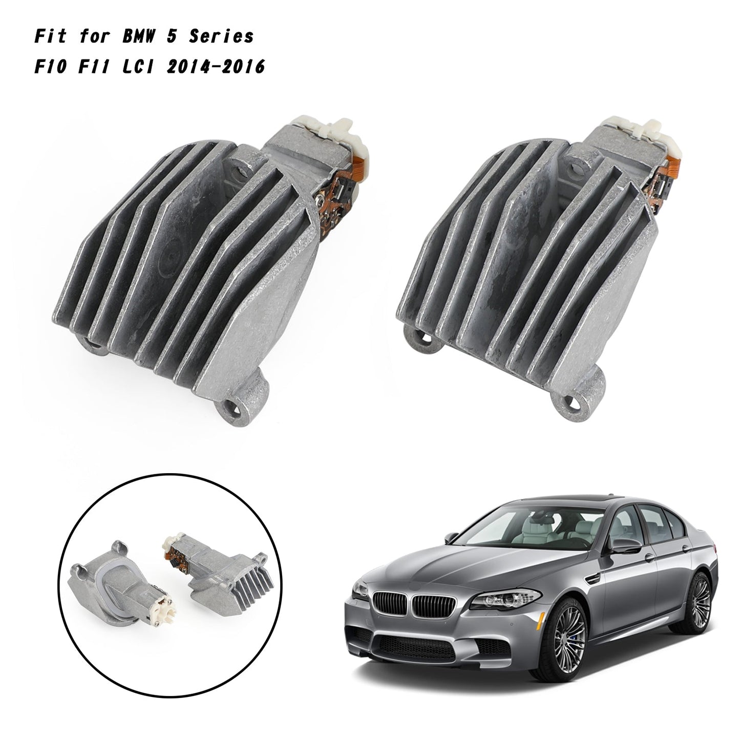2x BMW Serie 5 F10 F11 LCI 2014-2016 Modulo LED DRL 63117343876