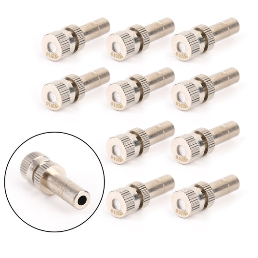 10x ugelli di nebulizzazione acqua mister cospargere per sistema di raffreddamento 0.012" spina rapida
