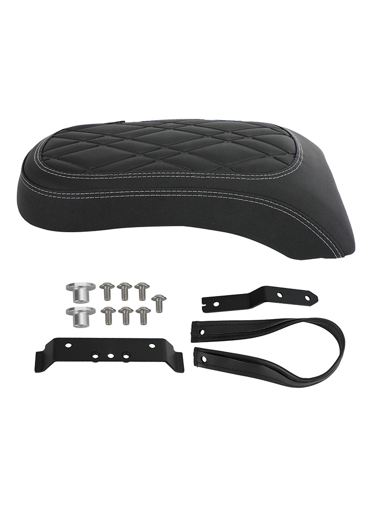 BMW R18 Bikes 2020-2022 2021 Cuscino passeggero sedile posteriore Flat Pu Black Grid