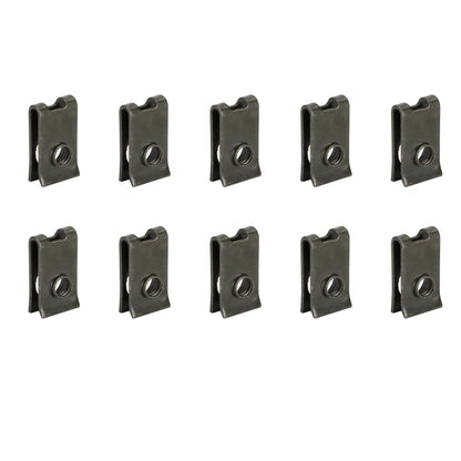 10 x piccoli M5 5 mm clip a molla per carenatura moto Speed Spire Nuts clip U dado generico