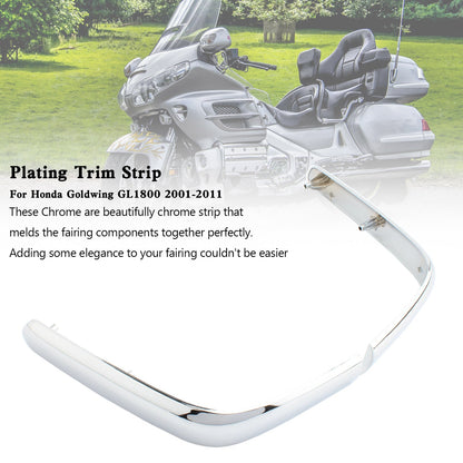 Striscia di rivestimento per accenti per borse laterali ad angolo inferiore per Honda Goldwing GL1800 2001-2011