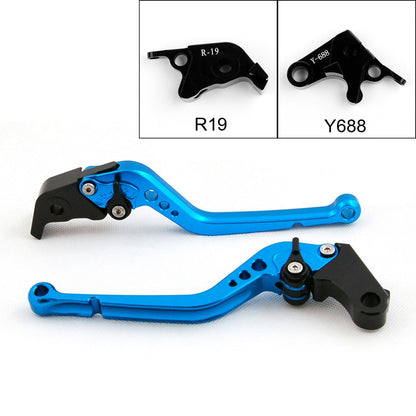 Leve Freno Frizione Lunghe Per Yamaha YZF 1000 R1 2009-2014 Nere Generiche