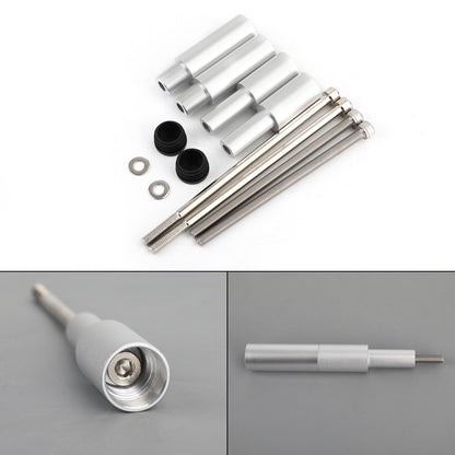 Areyourshop Spot Fog Driving Light Rod Holder Fit per BMW R1200GSA 2014-2018 R1250GSA 18-21 Argento