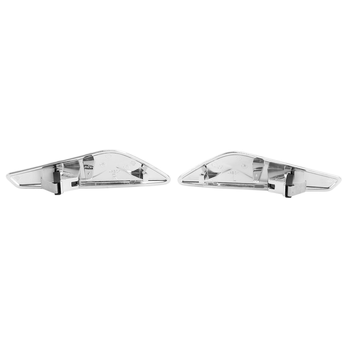 Coppia finiture cromate per parafanghi anteriori 51117338569/570 per BMW F25 F26 X3 generico
