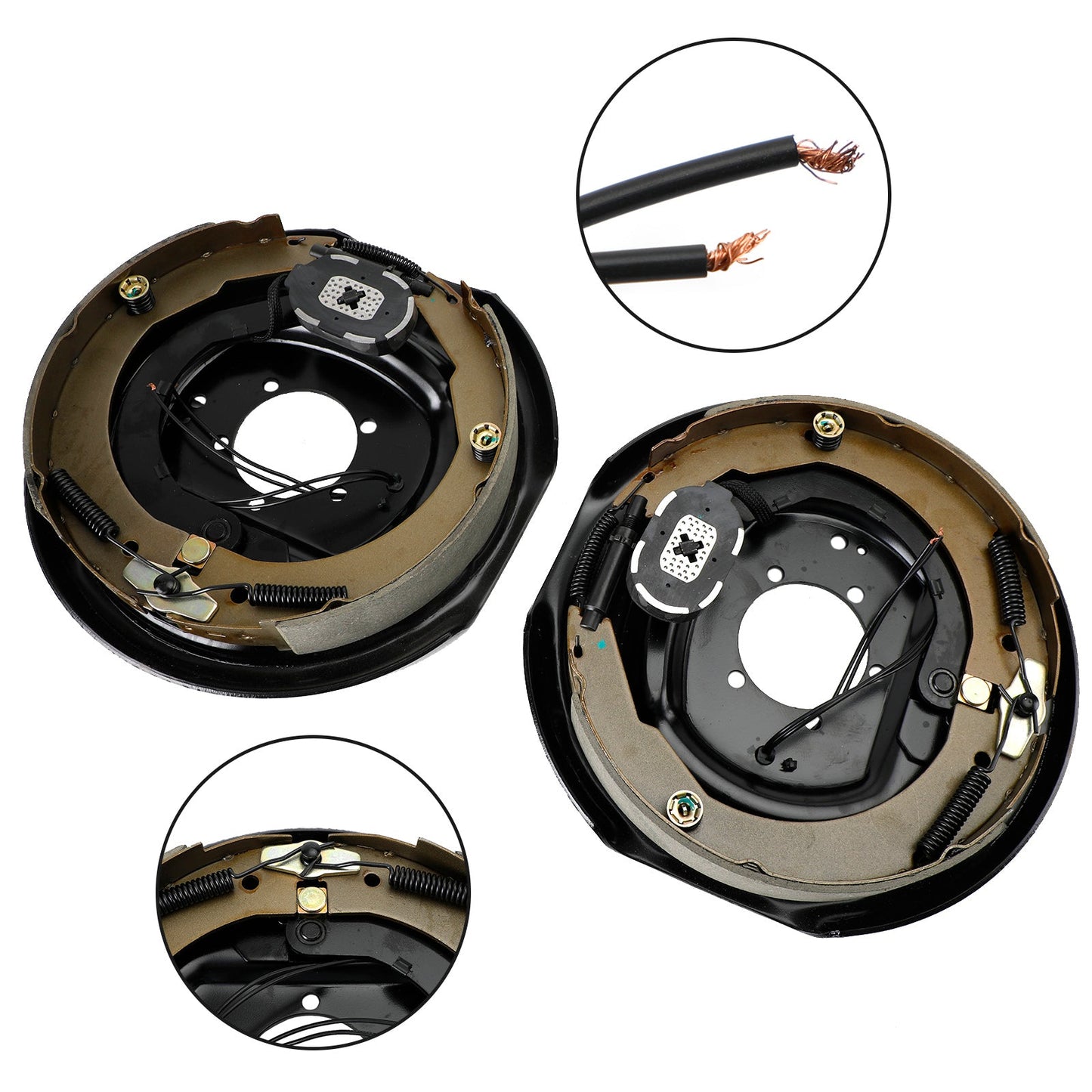 Kit freno elettrico per rimorchio-12"-Assemblaggi sinistro e destro-da 5200 a 7000 libbre