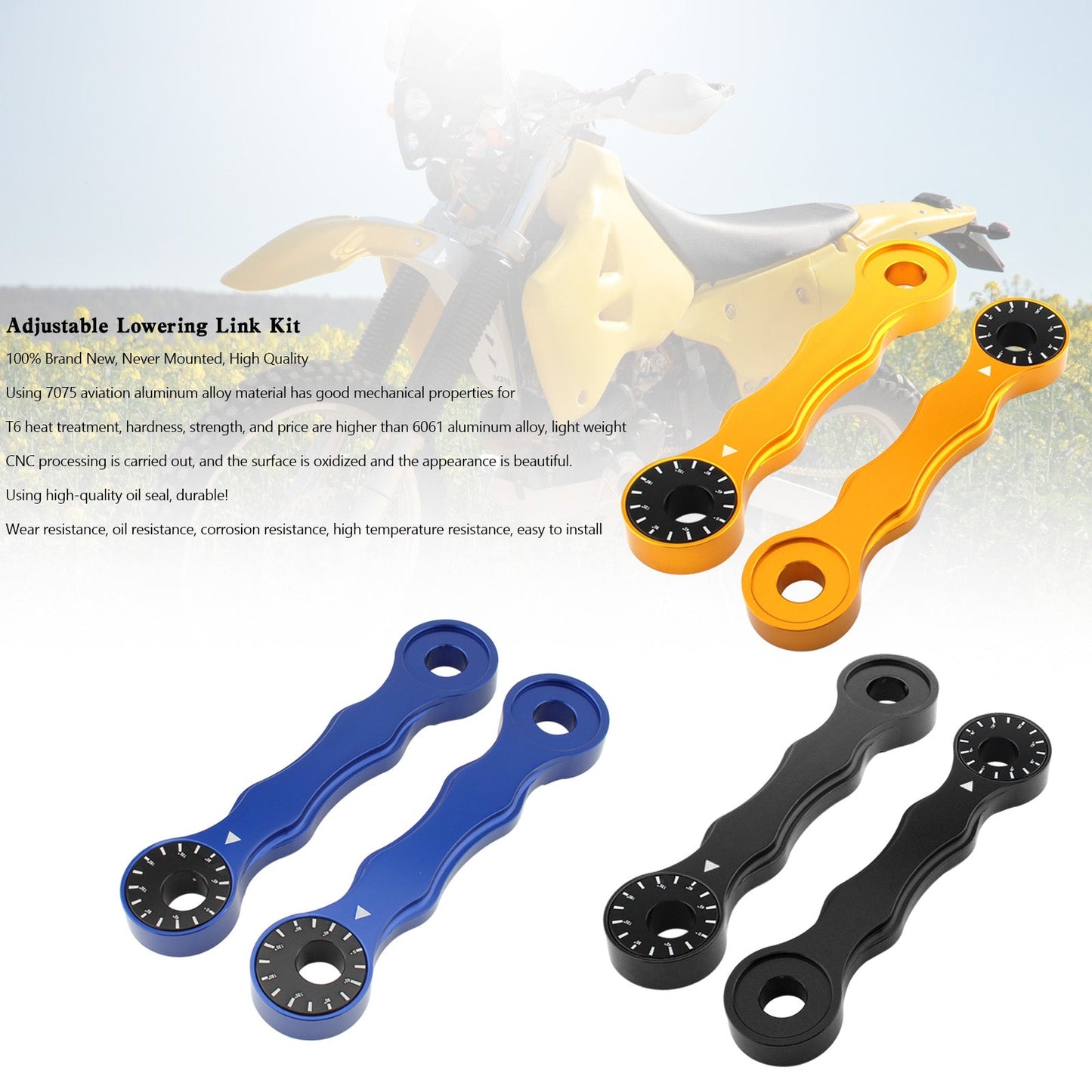 Kit collegamento abbassamento regolabile Suzuki DRZ400/E/S/SM 2000-2017