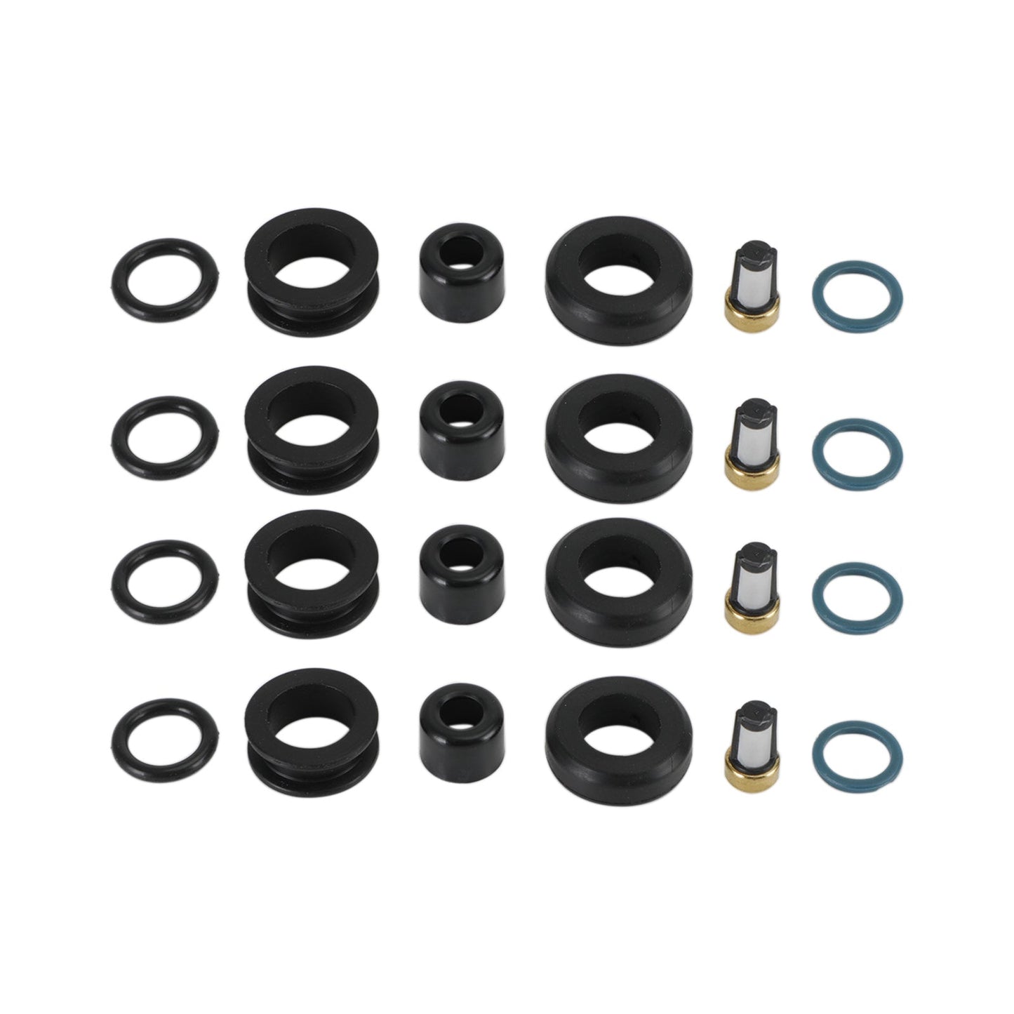 Kit guarnizioni riparazione iniettori carburante 4 pezzi 1001-87F90 fit Toyota Corolla 1.8L fit Lotus