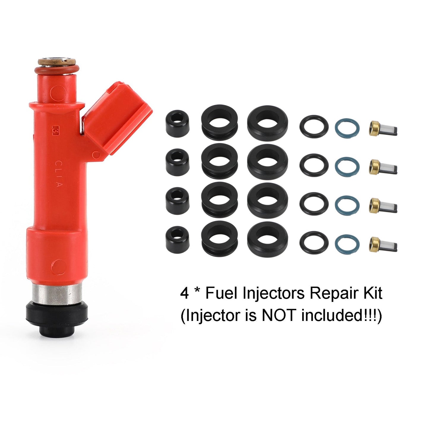 Kit guarnizioni riparazione iniettori carburante 4 pezzi 1001-87F90 fit Toyota Corolla 1.8L fit Lotus