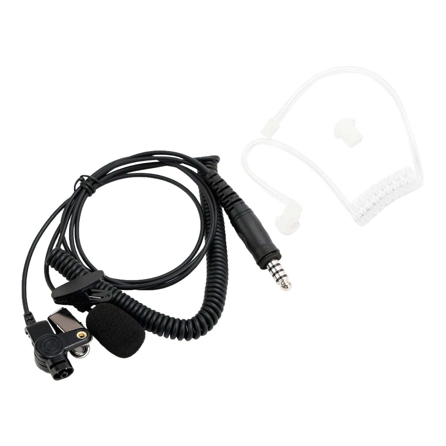 Auricolare intraauricolare 7.1-A3 Auricolare con tubo d'aria trasparente ad ascolto singolo con microfono