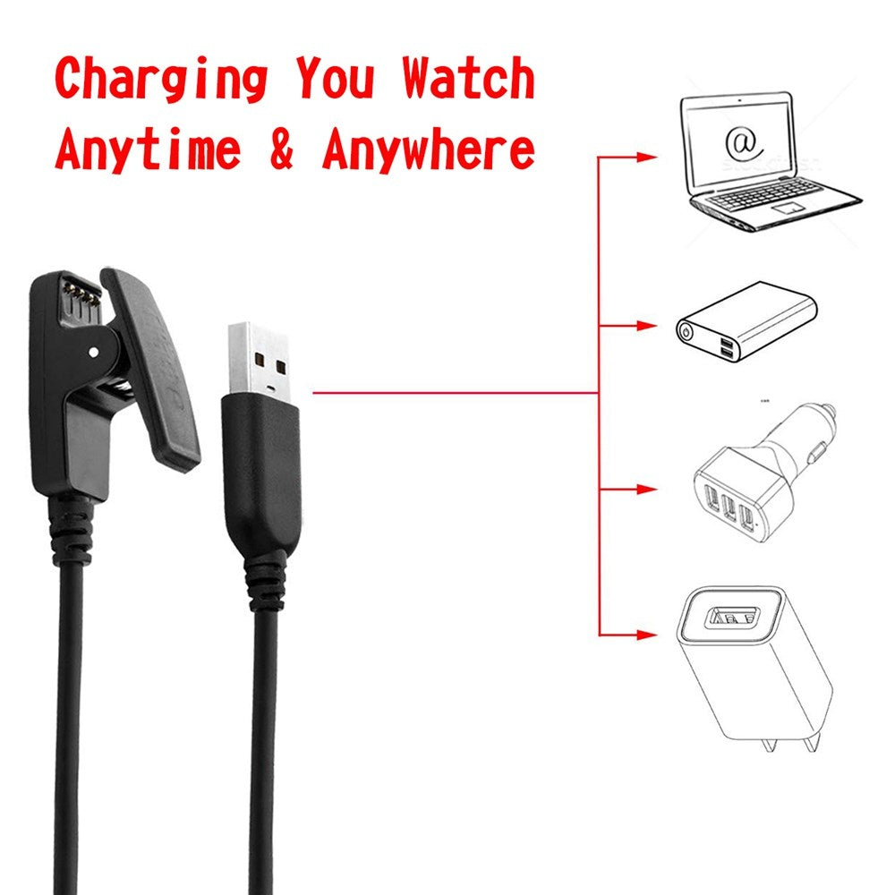 Caricabatterie Cavo dati di ricarica USB per Garmin Watch Approach G10/S20/Vivomove HR