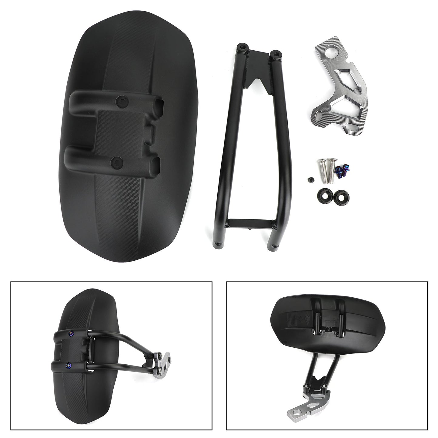 Moto Parafango Posteriore Pneumatico Hugger Parafango per Honda XADV 750 2017-2020 Generico