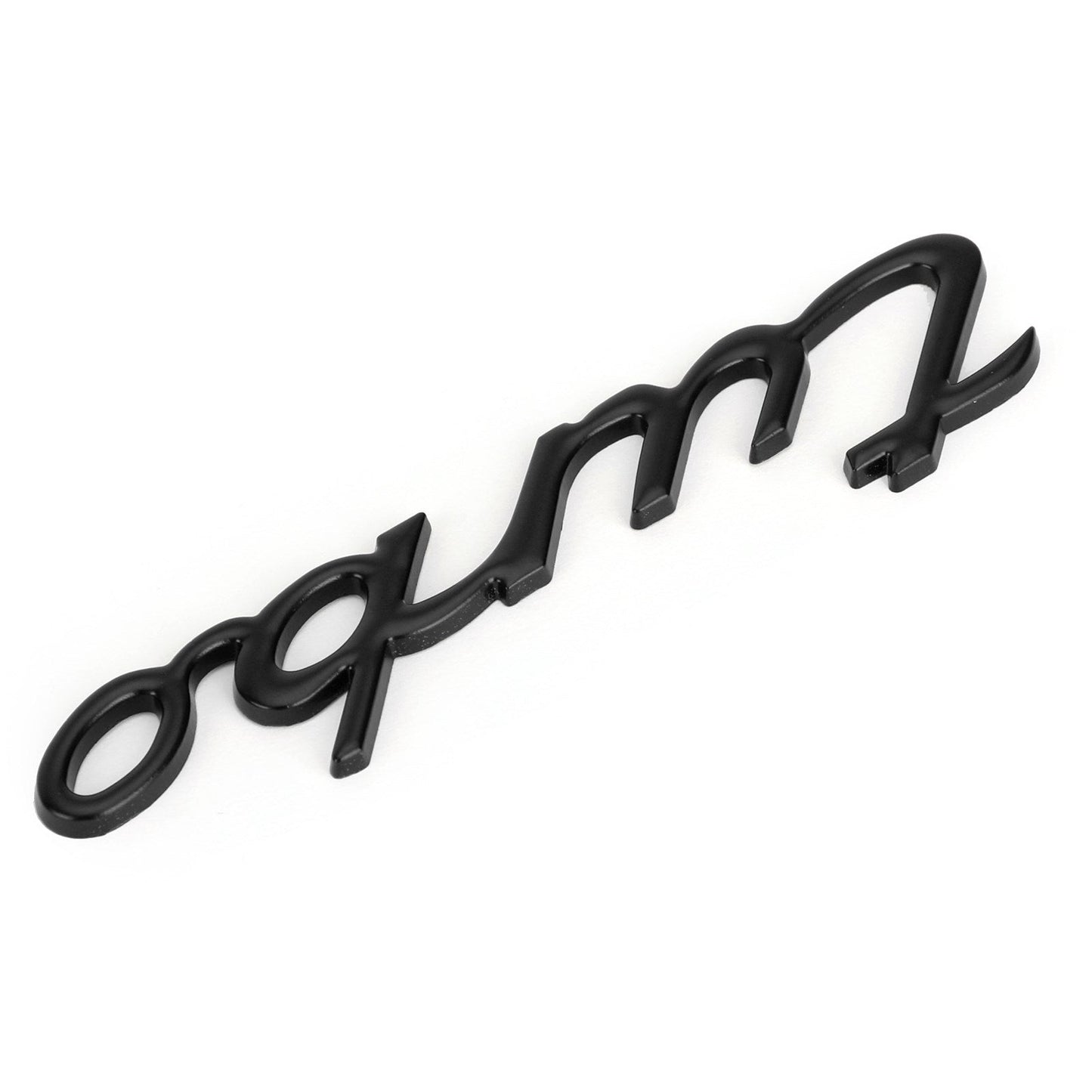 Adesivo per auto 3D Placcatura in metallo Turbo Logo Distintivo dell'emblema Decal Nero generico