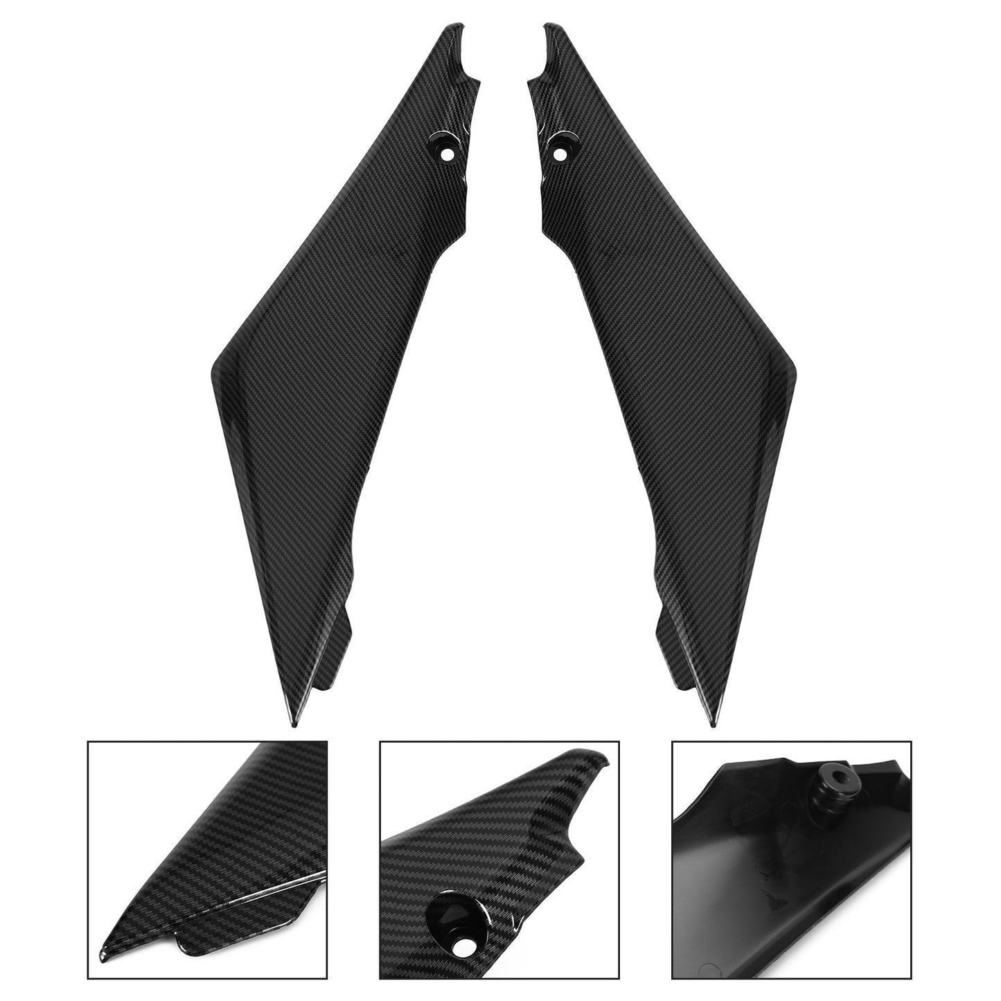 Gas Tank Side Trim Copertura Pannello Carena Cappuccio Per Suzuki GSXR1000 2005-2006 K5 Carbonio Generico
