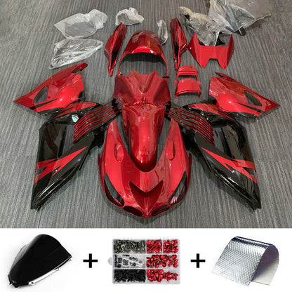 Amotopart Kawasaki ZX14R 2006-2011 Kit carena Carrozzeria Plastica ABS