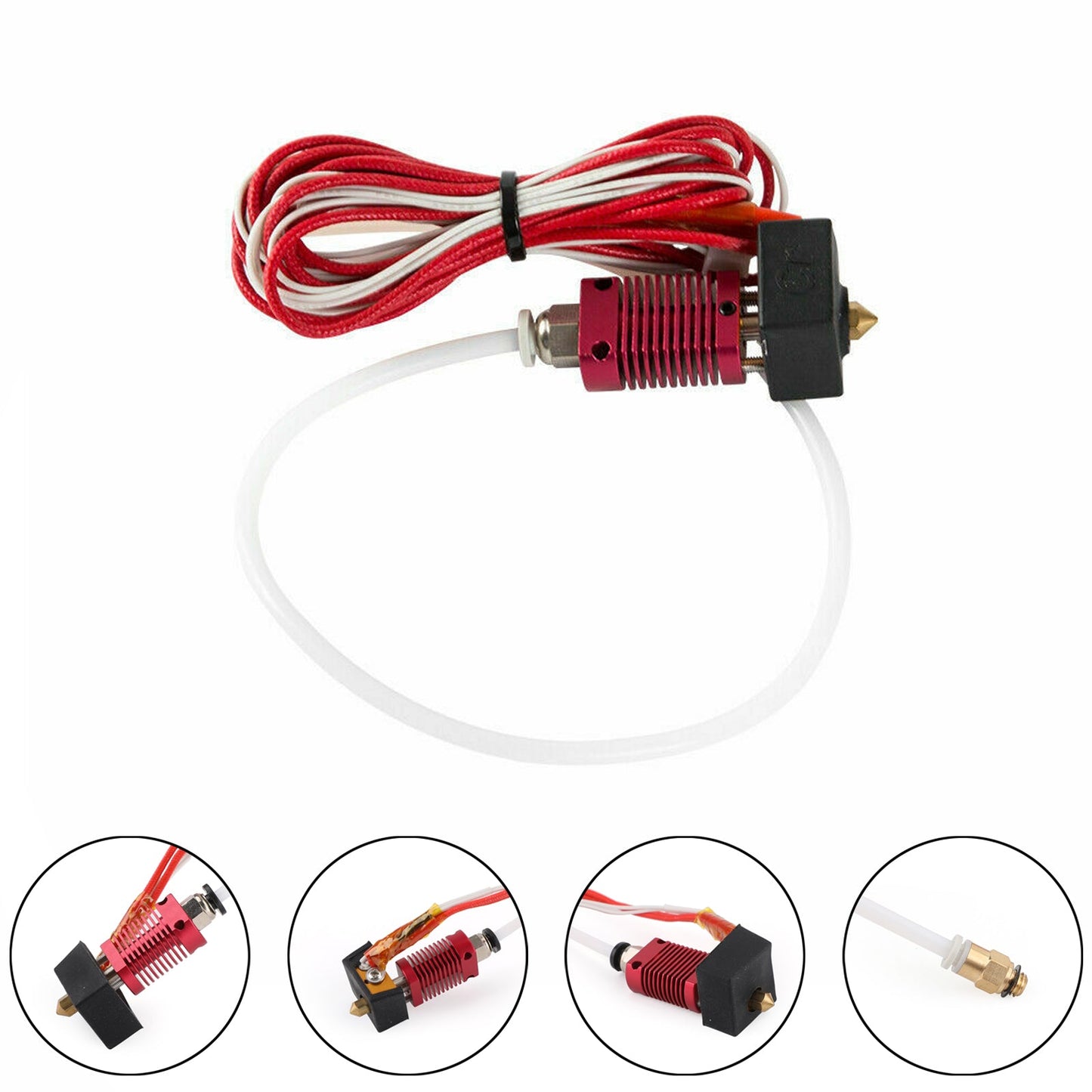 Kit hot end estrusore per aggiornamento stampante 3D 12V adatto per Creality 3D CR-10 CR-10S