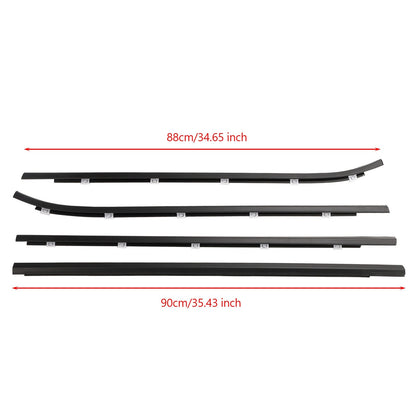Hyundai i30 2008-2011 4 pezzi Cintura guarnizione porta esterna 822102L000