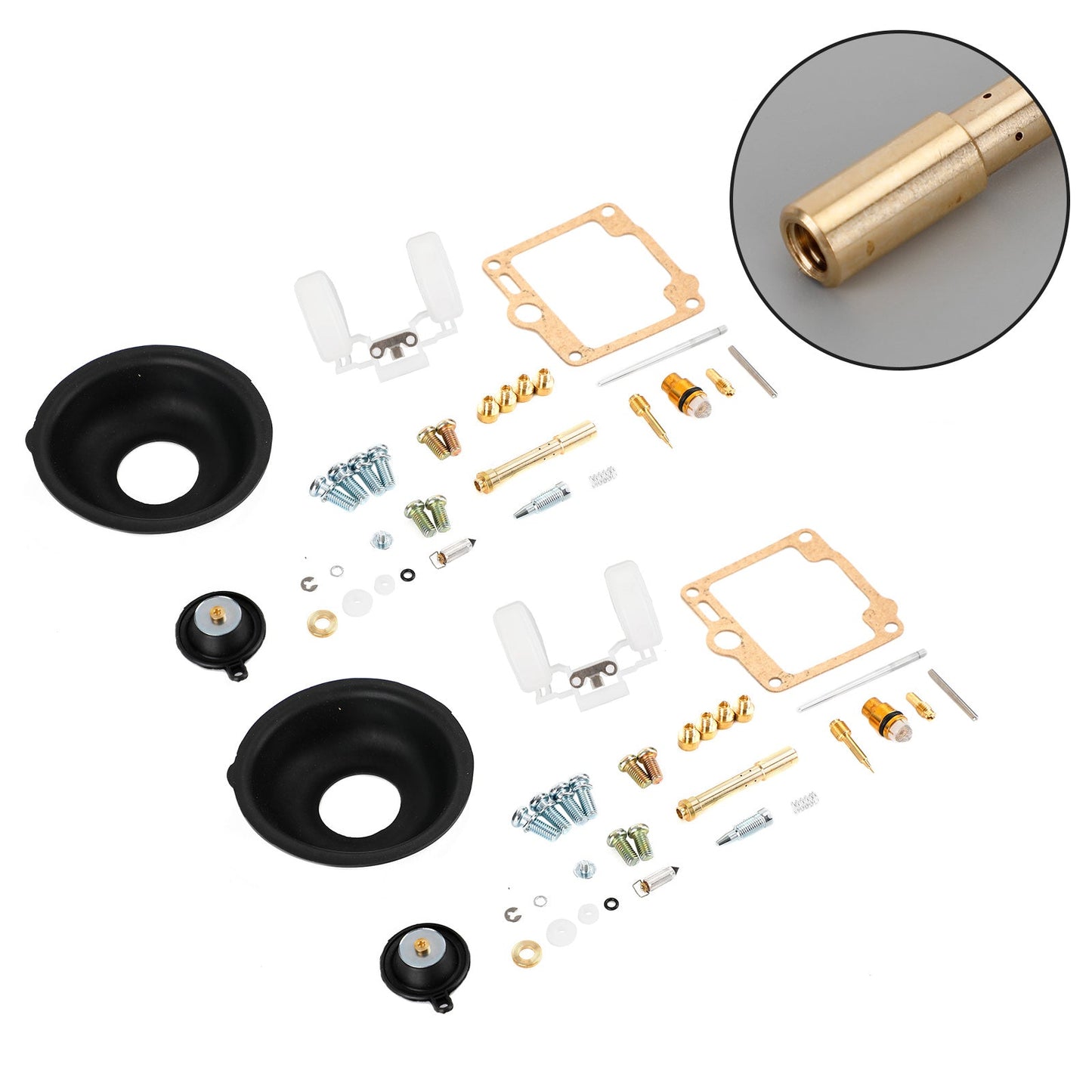 2X Carburatore Carb Rebuild Repair Kit adatto per Yamaha Virago XV750 1988-1998 Generico