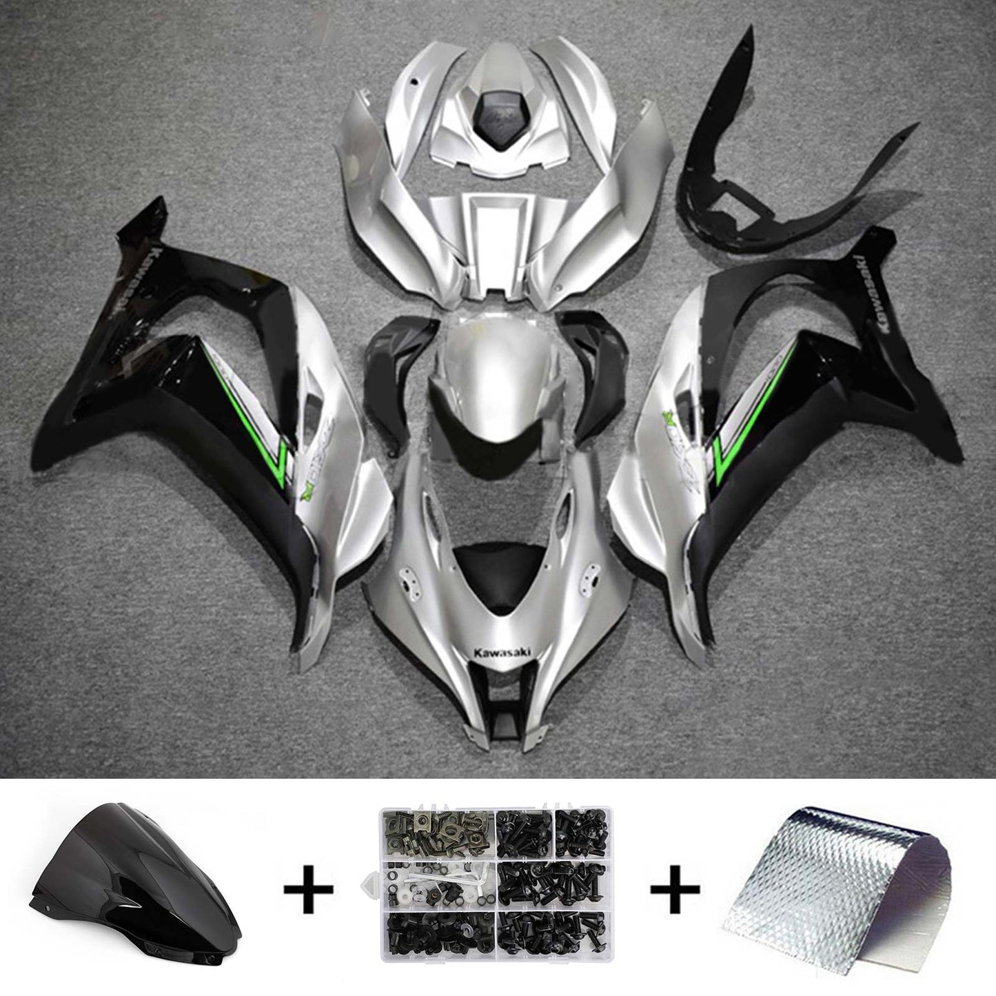 Amotopart Kawasaki ZX10R 2016-2020 Kit carena Carrozzeria Plastica ABS