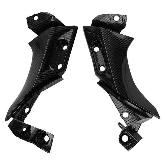 Carena carenatura pannello centrale telaio laterale per Yamaha YZF R1 2004-2006 Carbonio generico