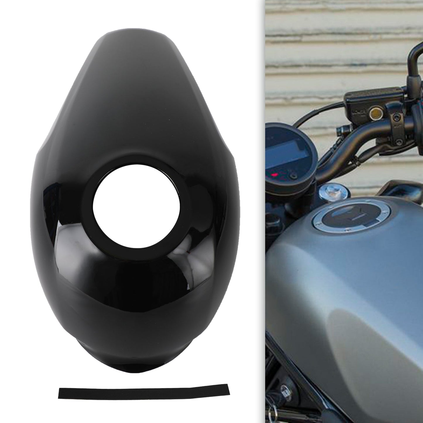 Coperchio del serbatoio del gas Trim carenatura per Honda Rebel CMX300 2021-2022 CMX500 2017-2022 Generico