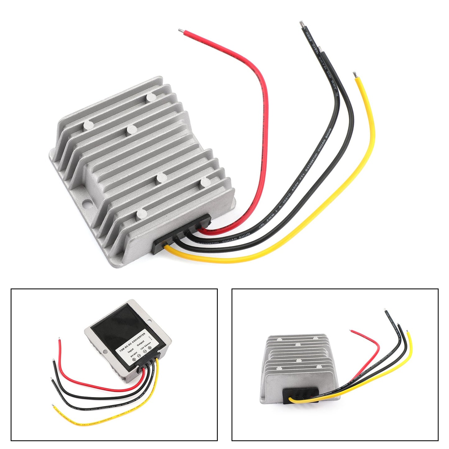 Stabilizzatore di tensione CC da 8-40 V a 12 V 6 A Regolatore di alimentazione per auto da 72 W Impermeabile