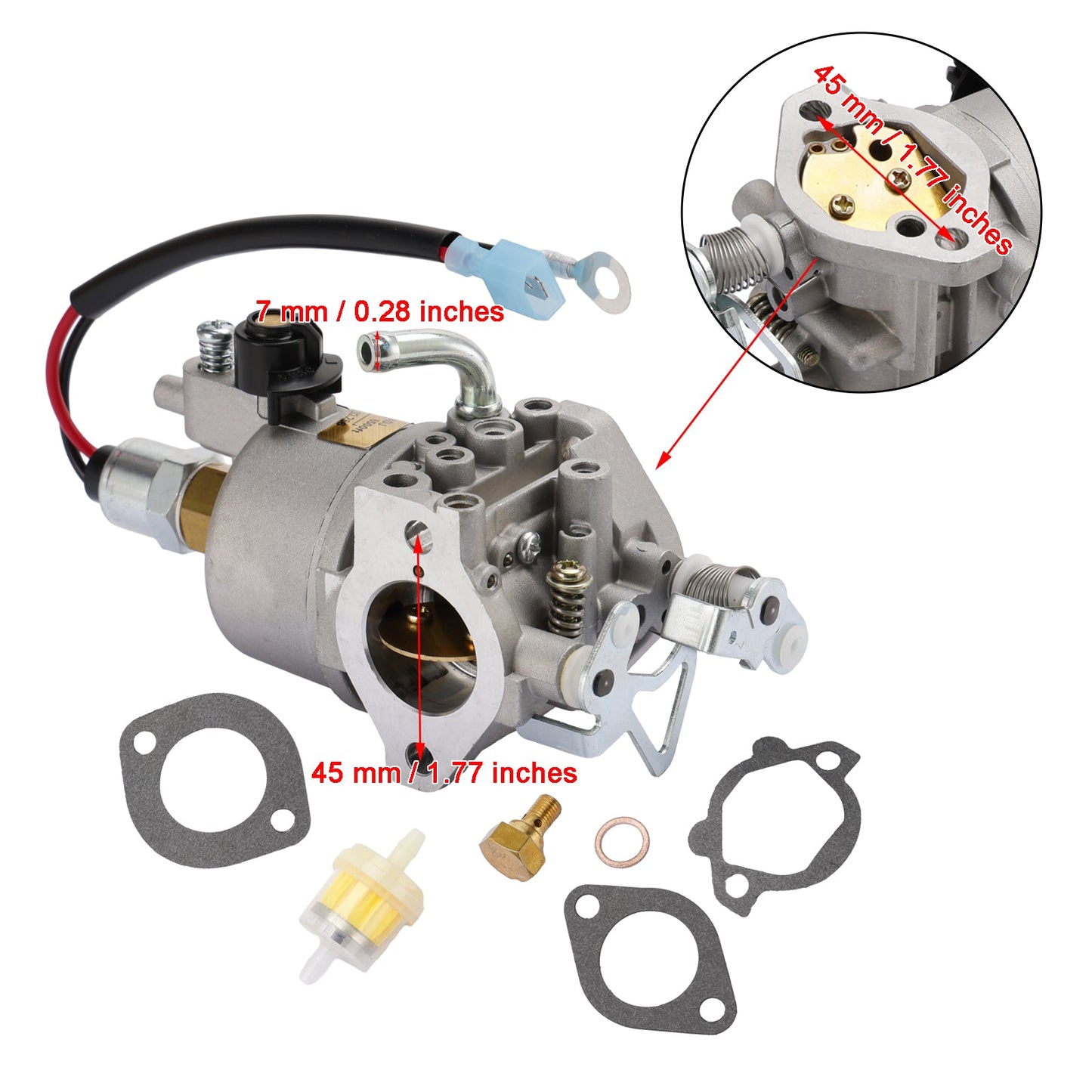 Carburatore Carb adatto per Onan Cummins A041D736 A042P619 Microquiet 4000W
