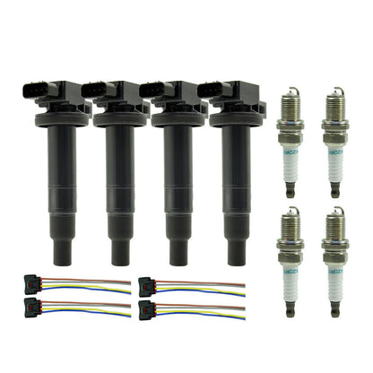 2000-2005 Toyota Echo 1.5L L4 4X Bobina di accensione + Candela + Connettore UF316 90919-02240 9008019021 Fedex Express