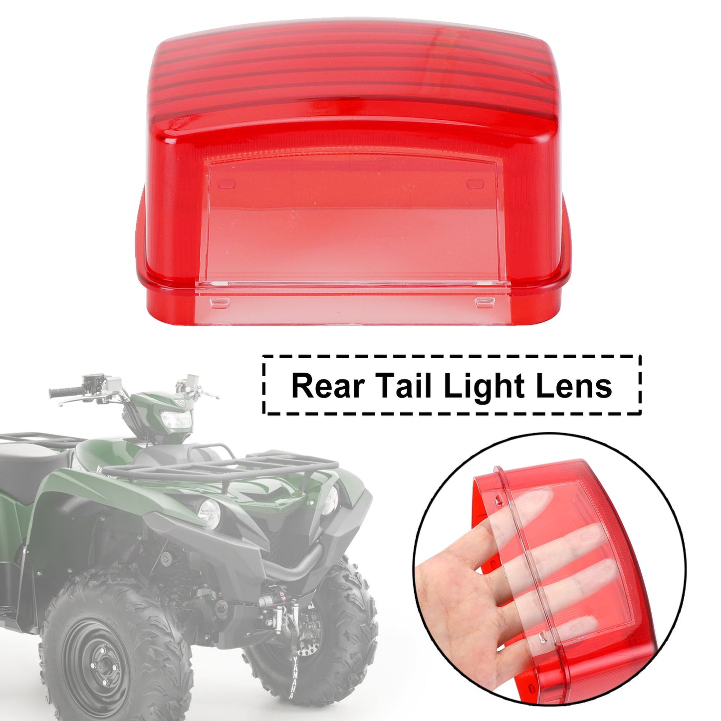 Lente fanale posteriore per Yamaha Grizzly Kodiak Big Bear Bruin Rhino 450 660 700 Generico