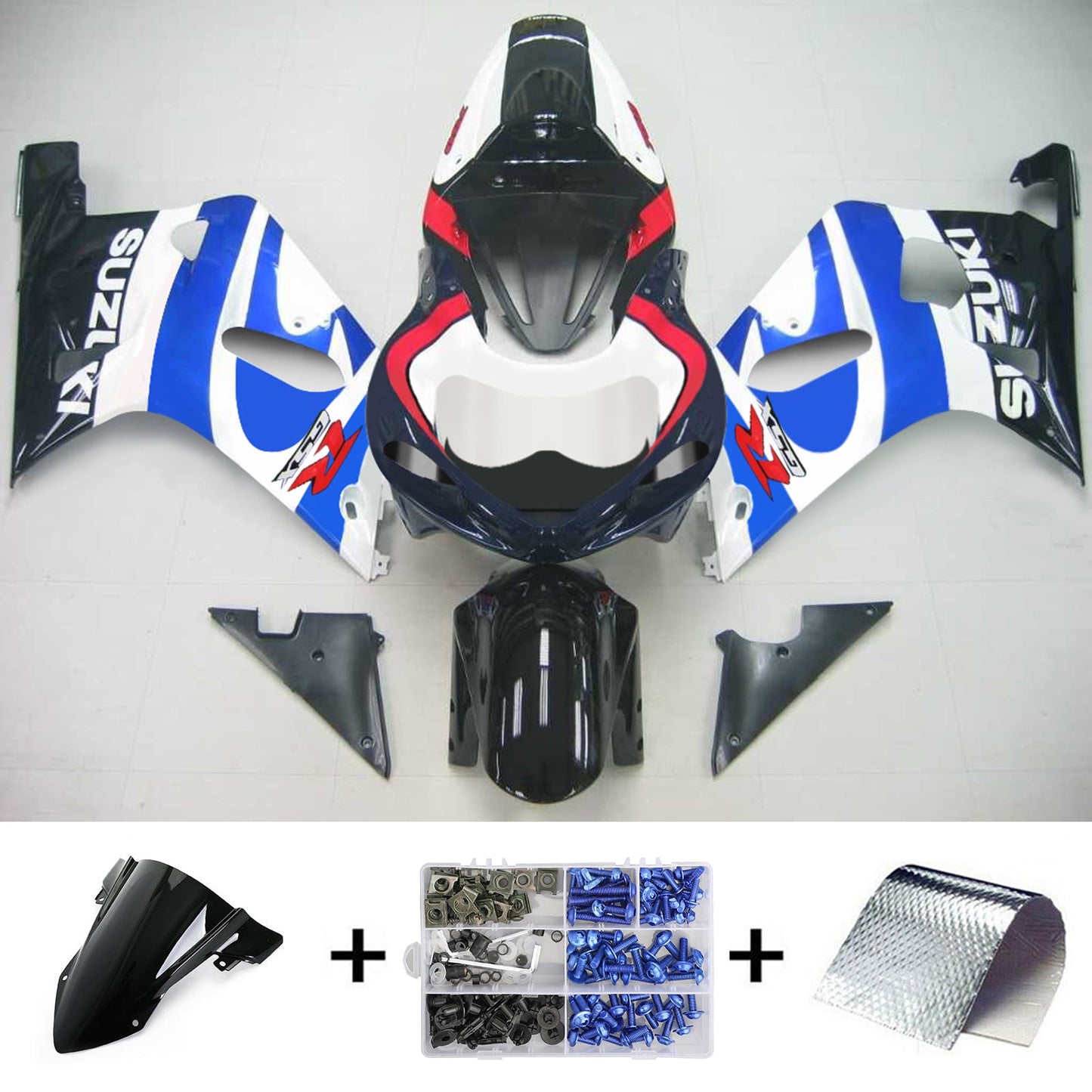 Suzuki GSXR750 2001-2003 Kit carenatura Carrozzeria Plastica ABS