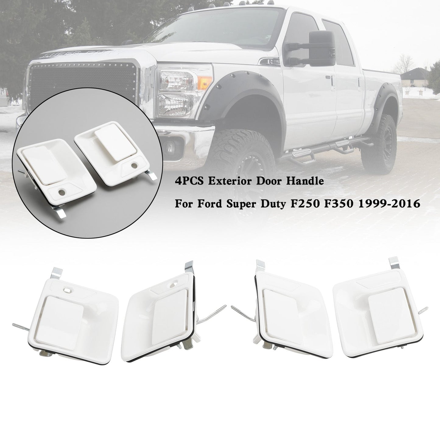 Maniglia per porta esterna Ford Super Duty F250 F350 1999-2016 4 pezzi