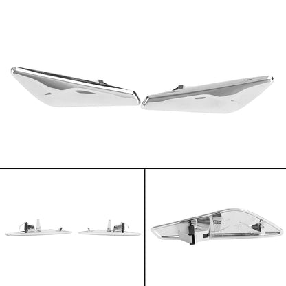 Coppia finiture cromate per parafanghi anteriori 51117338569/570 per BMW F25 F26 X3 generico