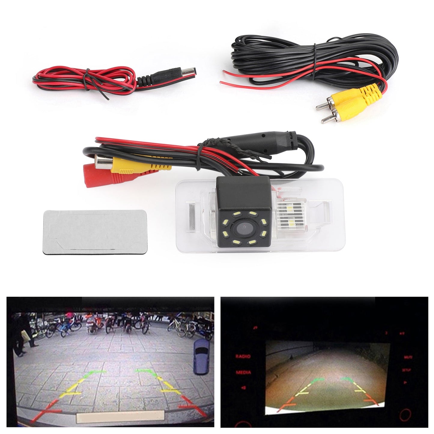 Telecamera posteriore per auto 8LED per BMW E70 E71 E46 E39 X3 X5 E60 E61 E90 E91 E92 E53