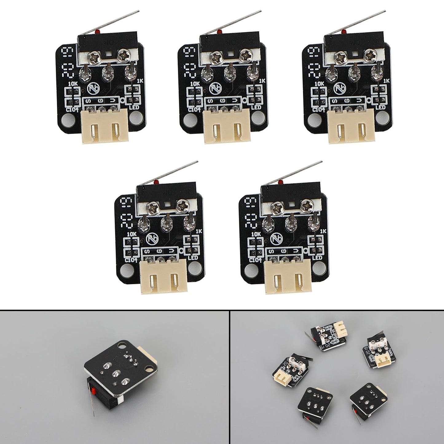 5pcs Parti della stampante 3D Creality End Stop Limit Switch 3 Pin per CR-10 Ender3