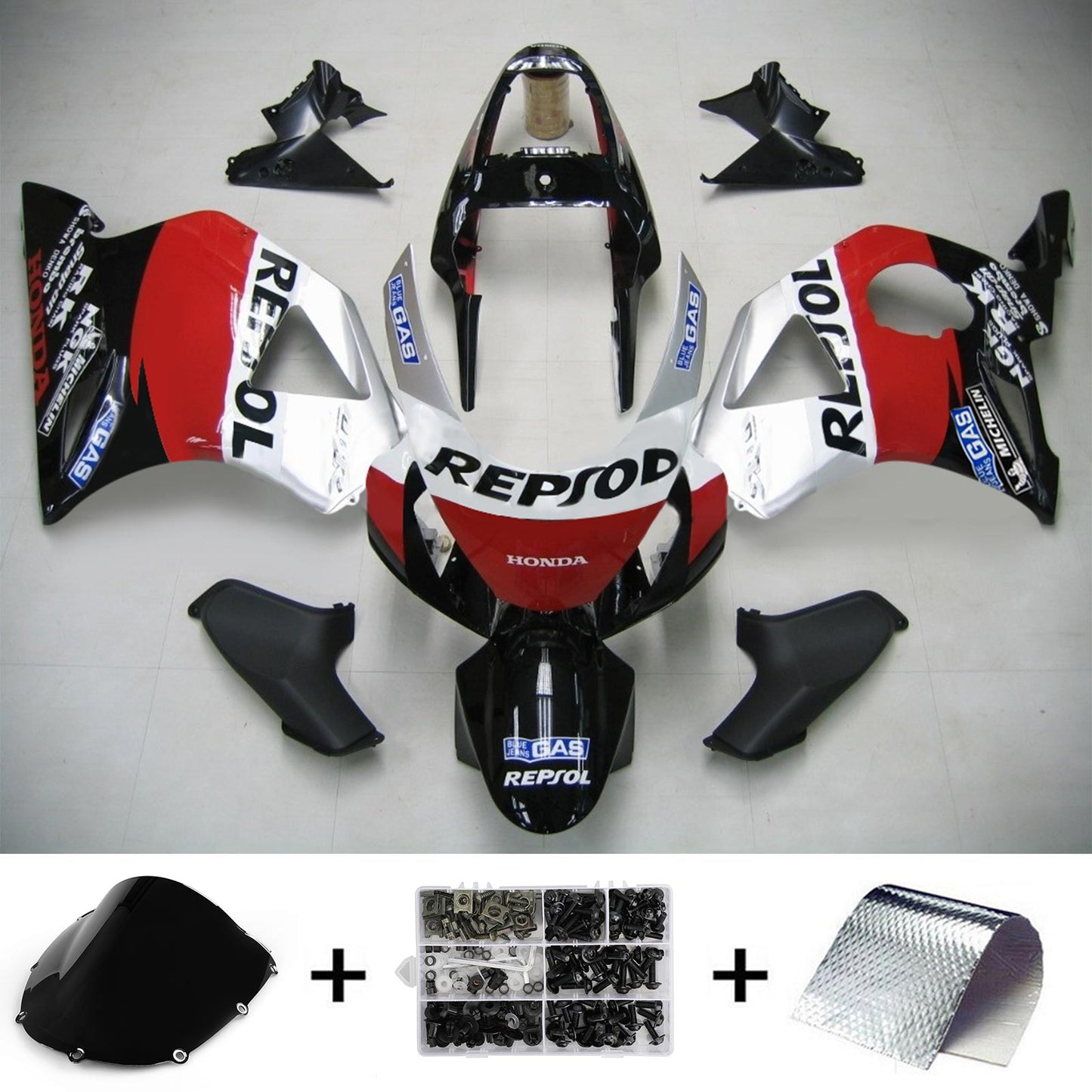 Amotopart Honda CBR954 2002-2003 Set di travestimento