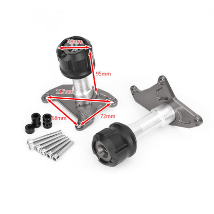 KIT TAMPONI PARATELAIO DEFENDER NERO per Honda MSX125 MSX125SF Grom 2013-2020