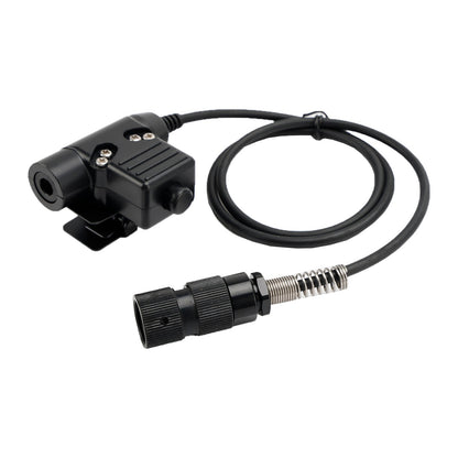 7.1-C8 Cuffie tattiche con presa per montaggio posteriore a 6 pin U94 PTT per PRC148 PRC152 U329