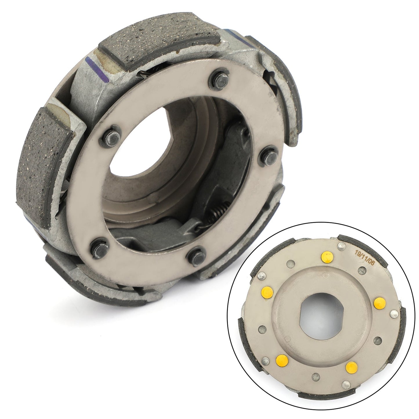 Set completo di pesi per ganasce frizione e molla per Suzuki Burgman AN400 AN400S 99-06 generico