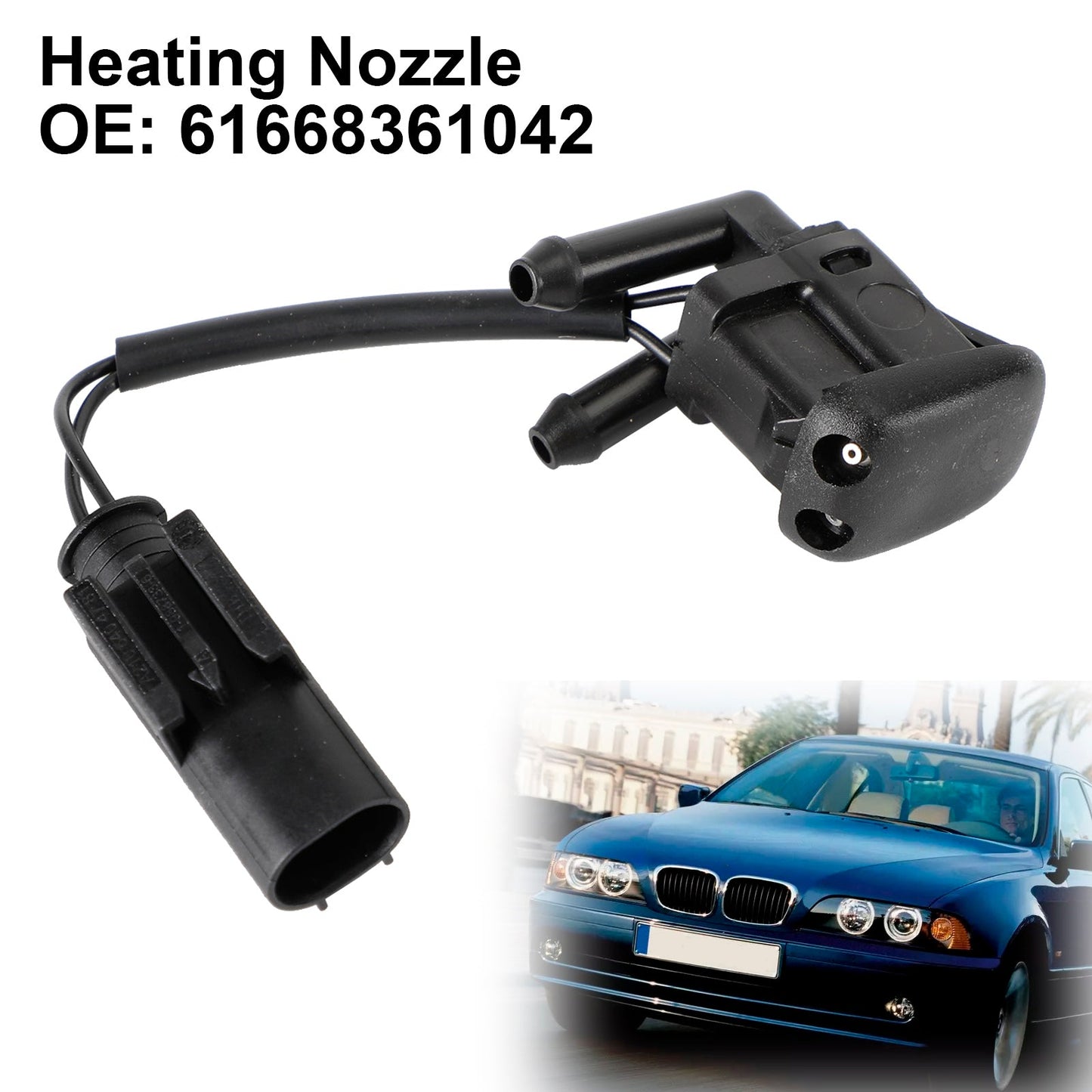 BMW Serie 5 E39 61668361042 Ugello Tergicristallo Spray Jet Riscaldato