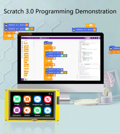 Scheda di sviluppo ESP32 Modulo Bluetooth WiFi Smart Display LCD da 4,3" PSRAM 16M